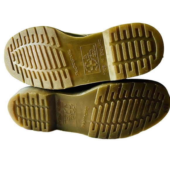 Dr. Martens Made in England VTG Combat Boots, Size UK 8.5, Navy Blue Leather - Picture 6 of 10